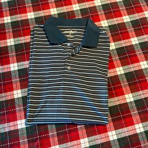 Tommy Armour golf polo striped blue size Medium